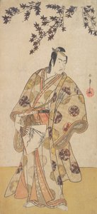 De derde Ichikawa Yaozo als een daimyo onder een esdoornboom, ca. 1783