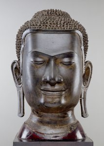 Boeddhahoofd, Ayutthaya cultuur, U Thong stijl door Siamese School
