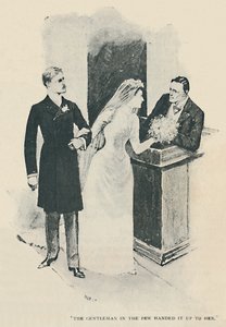 De heer in de weinige handen gaf het aan haar, 1892