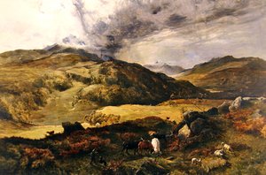 Welsh landschap door Sidney Richard Percy
