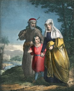 Jezus keert terug met zijn ouders naar Nazareth