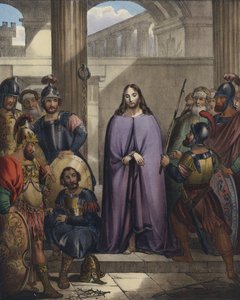 De Romeinse soldaten bespotten Christus