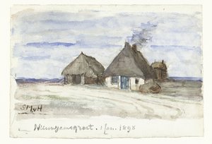 Nieuwjaarsgroet met boerderij