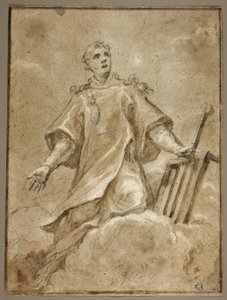 Sint Laurentius in Glorie door Sigismondo Caula