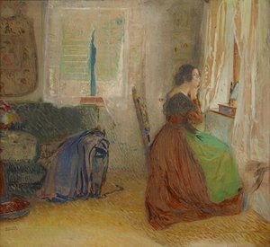 Kamer in een oud boswachtershuis door Sigmund Walter Hampel