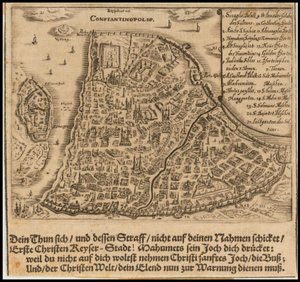 1668 kaart van Constantinopel door Sigmund von Birken door Sigmund von Birken