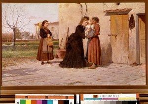Het bezoek aan de verpleegster door Silvestro Lega