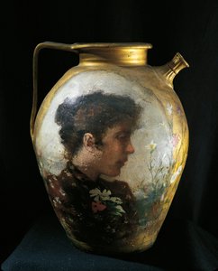 Vrouw tussen bloemen