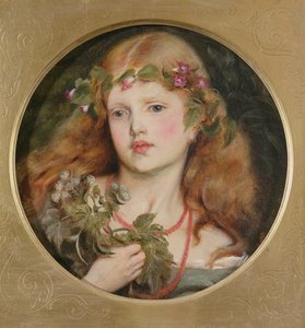Studie van een meisjeshoofd, 1863