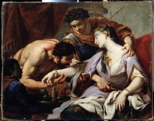 Koningin en Slaaf door Simon (circle of) Vouet