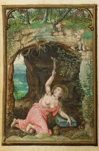Folio uit een miniatuur Getijdenboek, gebruik van Rome, Brugge, 1530-35 door Simon Bening