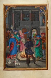 De ontkenning van Sint Pieter door Simon Bening