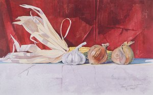 Maïs, ui en knoflook door Simon Fletcher