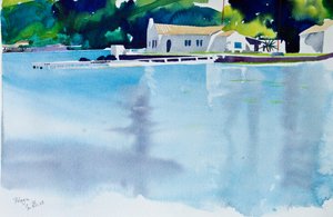 Pelagia, 2008 (aquarel) door Simon Fletcher