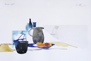 Studiolicht, 2003 (aquarel) door Simon Fletcher
