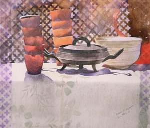 Xema Espagne, 2000 (aquarel) door Simon Fletcher
