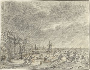 Zware storm en overstroming bij Halfweg, 15 november 1775