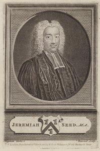 Jeremiah Seed, Engelse geestelijke en academicus (gravure) door Simon Francois (after) Ravenet