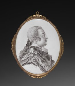 Ovale plaquette, Hertog van Cumberland door Simon Francois Ravenet