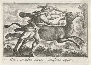 Hercules vangt de hinde van Cerynea