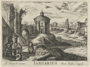 Januari door Simon Frisius