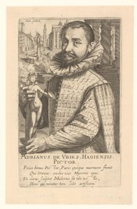 Portret van Adriaen de Vries door Simon Frisius