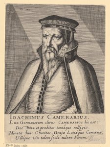Portret van Joachim Camerarius I door Simon Frisius