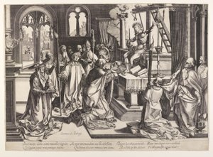 De mis van Sint Gregorius door Simon Frisius