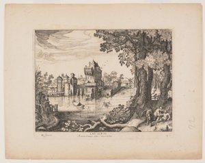De Samaritaan vindt de man, uit Landschappen met het verhaal van de barmhartige Samaritaan