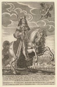 Frederik Willem I van Brandenburg - Portret van Frederik Willem (1620-1688), keurvorst van Brandenburg, hertog van Pruisen door Grimm, Simon (actief ca. 1680)