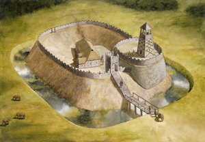 Helmsley Castle, North Yorkshire, 12e eeuw, ca. 1990-2010 door Simon Hayfield
