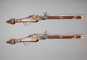 Paar Snaphaanspistolen Gemaakt voor de Lijfwacht van de Keurvorst van Saksen, Duits, ca. 1610 door Simon Helbig