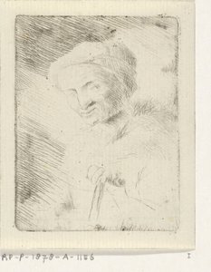 Portret van een onbekende oude vrouw