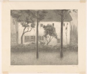 Huis door Simon Moulijn (signed by artist)