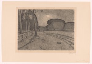 Landschap met boerderij