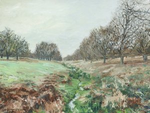 Richmond Park (olieverf op linnen) door Simon Neville