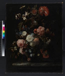 Groep bloemen, voor 1721 door Simon Peeterz Verelst