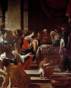 Besnijdenis Schilderij door Simon Vouet (1590-1649) 1622 Napels, Nationaal Museum van Capodimonte