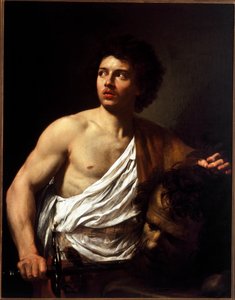 David met het hoofd van Goliath