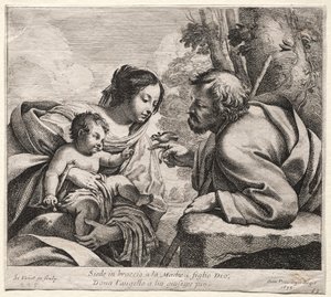 Heilige Familie, 1633 door Simon Vouet