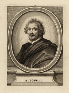 Portret van Simon Vouet door Simon Vouet
