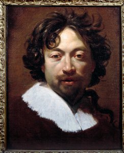 Zelfportret. Lyon, Musée des Beaux Arts door Simon Vouet