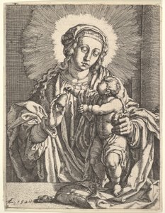 Maagd en kind door Simon Wynhoutsz Frisius