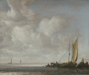 Kalm zee door Simon de Vlieger