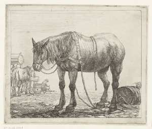 Rustend werkpaard door Simon de Vlieger