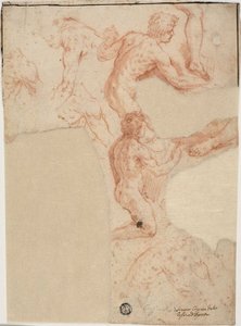Schetsen van Mannelijke Naakten, Benen (recto); Schetsen van Mannelijke Naakten (verso)