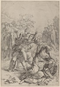 Sint Benedictus geneest de Bezetene