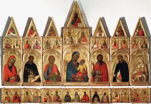 Polyptiek van Sint-Catharina, 1320 door Simone Martini