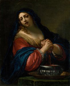 Sint Praxedis, ca. 1650 door Simone Pignoni