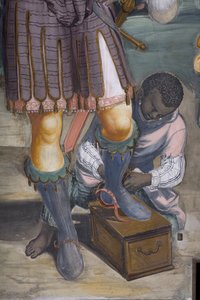 De aanbidding der wijzen, Presbitery, 1578-82 (detail)